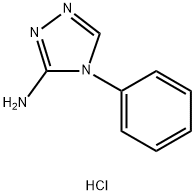 4-苯基-4H-1,2,4-三唑-3-胺盐酸 结构式