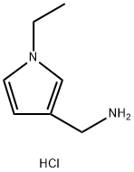 (1-乙基-1H-吡咯-3-基)甲胺盐酸 结构式