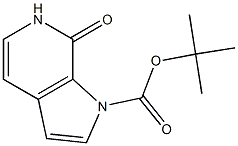 7-氧代-6,7-二氢1H-吡咯并[2,3-C]吡啶-1-羧酸叔丁酯 结构式