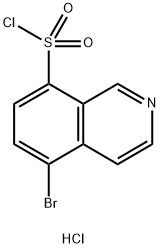 5-溴异喹啉-8-磺酰氯化盐酸 结构式