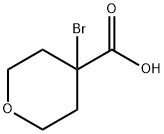 4-溴四氢-2H-吡喃-4-羧酸 结构式