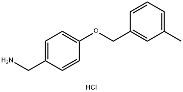 {4-[(3-甲基苯基)甲氧基]苯基}甲胺盐酸 结构式