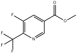 5-氟-6-(三氟甲基)烟酸甲酯 结构式