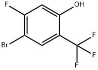 5-Bromo-4-fluoro-2-hydroxybenzotrifluoride 结构式