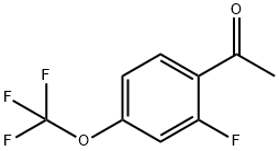 1-[2-Fluoro-4-(trifluoromethoxy)phenyl]ethanone 结构式