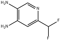 6-(二氟甲基)吡啶-3,4-二胺 结构式