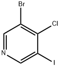 3-溴-4-氯-5-碘吡啶 结构式