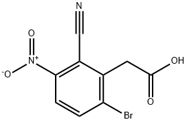 6-Bromo-2-cyano-3-nitrophenylacetic acid 结构式