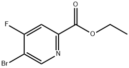 ethyl 5-bromo-4-fluoropicolinate 结构式