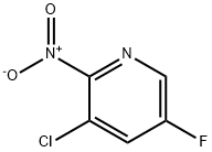 Pyridine, 3-chloro-5-fluoro-2-nitro- 结构式