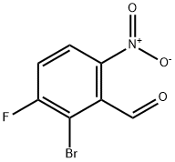 2-溴-3-氟-6-硝基苯甲醛 结构式