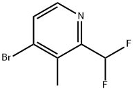 4-溴-2-(二氟甲基)-3-甲基吡啶 结构式