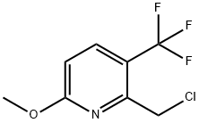 2-Chloromethyl-6-methoxy-3-trifluoromethyl-pyridine 结构式