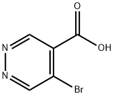 5-溴哒嗪-4-甲酸 结构式