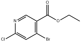 Ethyl 4-bromo-6-chloronicotinate 结构式