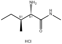 (2S,3S)-2-氨基-N,3-二甲基戊酰胺盐酸 结构式