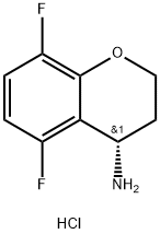 (4S)-5,8-DIFLUORO-3,4-DIHYDRO-2H-CHROMEN-4-AMINE HCl 结构式