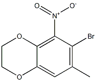 6-bromo-7-methyl-5-nitro-2,3-dihydrobenzo[b][1,4]dioxine 结构式