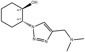 2-{4-[(Dimethylamino)methyl]-1,2,3-triazol-1-yl}cyclohexan-1-ol 结构式