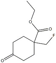 ethyl 1-(fluoromethyl)-4-oxocyclohexane-1-carboxylate 结构式