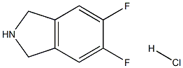 5,6-二氟异吲哚啉盐酸盐 结构式