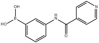 (3-(异烟酰胺基)苯基)硼酸 结构式