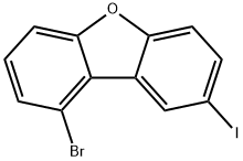 1-溴-8-碘二苯并呋喃 结构式