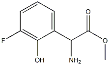 METHYL 2-AMINO-2-(3-FLUORO-2-HYDROXYPHENYL)ACETATE 结构式