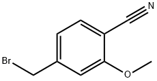 4-(BROMOMETHYL)-2-METHOXYBENZONITRILE, 结构式