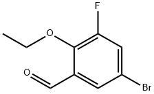 5-溴-2-乙氧基-3-氟苯甲醛 结构式