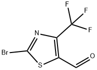 2-bromo-4-(trifluoromethyl)thiazole-5-carbaldehyde 结构式