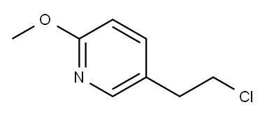 5-(2-chloroethyl)-2-methoxy-Pyridine 结构式