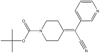 tert-butyl 4-(cyano(pyridin-3-yl)methylene)piperidine-1-carboxylate 结构式