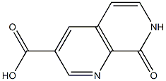 8-氧代-7,8-二氢-1,7-萘啶-3-羧酸 结构式