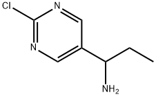 1-(2-chloropyrimidin-5-yl)propan-1-amine 结构式