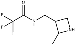 Acetamide, 2,2,2-trifluoro-N-[(2-methyl-3-azetidinyl)methyl]- 结构式