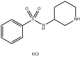 N-(哌啶-3-基)苯磺酰胺盐酸 结构式