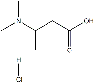 3-(dimethylamino)butanoic acid hydrochloride 结构式