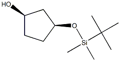 (1R,3S)-3-((tert-butyldimethylsilyl)oxy)cyclopentan-1-ol 结构式