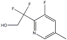 2,2-Difluoro-2-(3-fluoro-5-methylpyridin-2-yl)ethanol 结构式