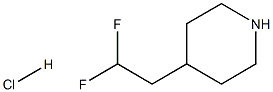 4-(2,2-difluoroethyl)piperidine hydrochloride 结构式