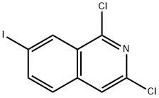 1,3-二氯-7-碘异喹啉 结构式