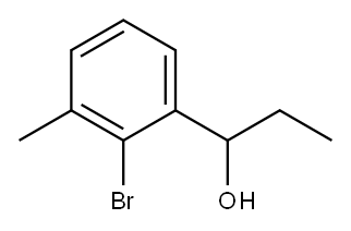 1-(2-bromo-3-methylphenyl)propan-1-ol 结构式