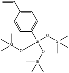 对乙烯基苯基三(三甲基甲硅烷氧基)硅烷 结构式