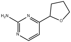 4-(tetrahydrofuran-2-yl)pyrimidin-2-amine 结构式