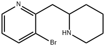 Pyridine, 3-bromo-2-(2-piperidinylmethyl)- 结构式