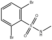 2,6-Dibromo-N-methylbenzene-1-sulfonamide 结构式