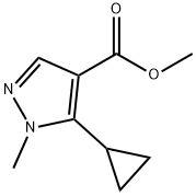 methyl 5-cyclopropyl-1-methyl-1H-pyrazole-4-carboxylate 结构式