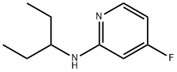 4-fluoro-N-(pentan-3-yl)pyridin-2-amine 结构式