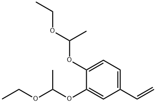 1,2-bis(1-ethoxyethoxy)-4-vinylbenzene 结构式